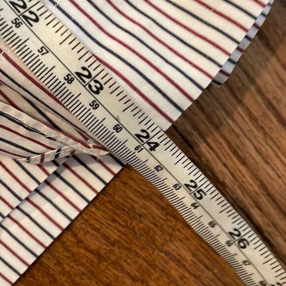 J.Crew striped embroidered tie front blouse size M - Picture 9 of 13